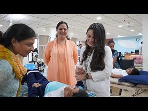 Anandmurti Gurumaa at Indian Association of Muscular Dystrophy in Solan, Himachal Pradesh
