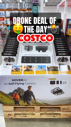 1.9K views · 81 reactions | Costco just stocked the HoverAir X1 Pro Max 8K drone and it’s $200 off at $399.99—this little thing literally flies itself. Open, launch, and it captures stabilized 8K shots without needing a controller. Share this with someone who loves content creation! #costcofinds #costcowonders #costcoinfluencer #costco #hoverair #drone #tech #contentcreator #costcobuys | Costco Wonders | Facebook