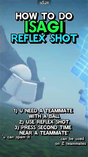 ISAGI REFLEX SHOT HOW TO DO QUICK GUIDE [AZURE LATCH] #azurelatch #roblox #FaraNoWay