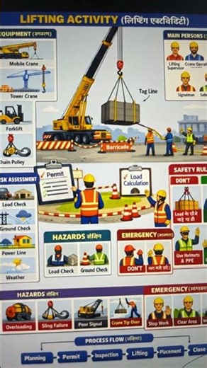 Lifting Activity Complete Safety Training | Crane Operation, Hazards & Emergency (Hindi