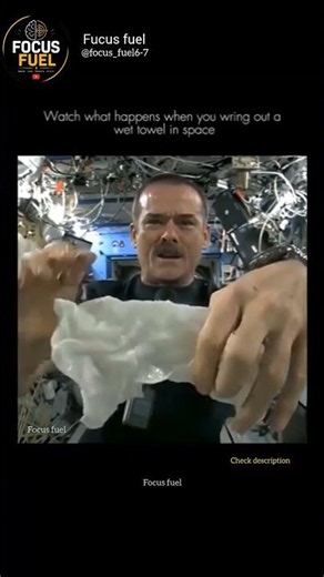 What Happens If You Wring Out a Wet Towel in Space? 😱🌌 | Mind-Blowing Space Experiment #shorts