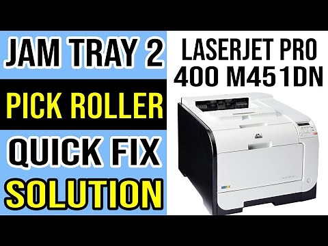 How to Fix Paper Jam in Tray 2 Error in HP Color LaserJet Pro 400 M451dn Printer