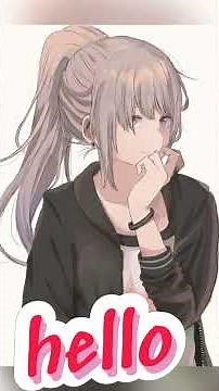 Girl saying hello voice