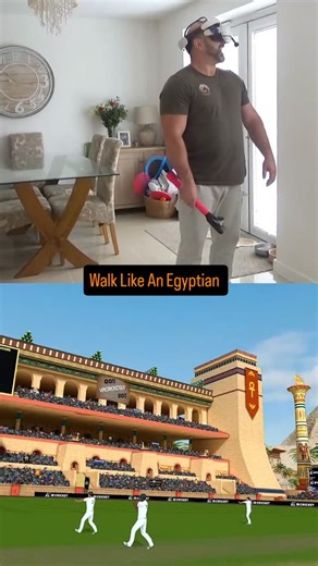 showcasing stadium number 18 on the VR cricket game called iB Cricket. I'm not quite sure why they have gone for an Egyptian style theme. #cricket #vrcricket #egypt #egyptian | VR Cricket Guy