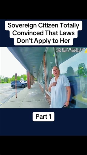 Sovereign Citizen Totally Convinced That Laws Don’t Apply to Her - Part 1 #cops #copsoftiktok #police #bodycam #crime