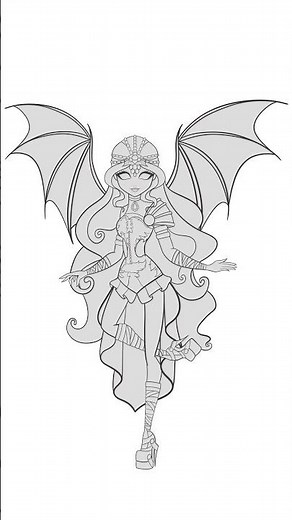 Drawing Rainbow Dash as an Ever After High Character #mylitlepony #everafterhigh #mlp #art #shorts