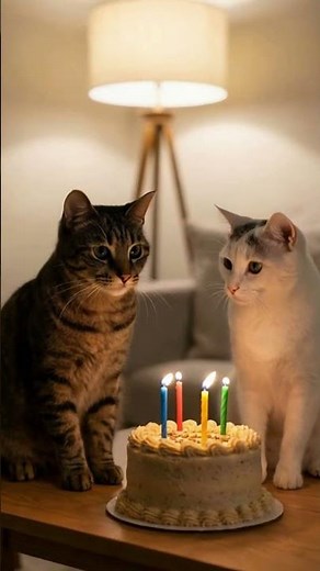 Cats Celebrate a Birthday Together — Too Cute to Handle!