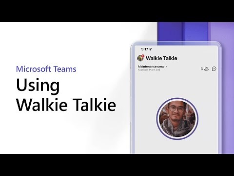 Using Walkie Talkie in Microsoft Teams