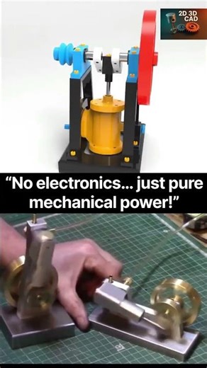 Wobbler Engine Working Animation | Mini Steam Engine Mechanism #shorts #2026 6