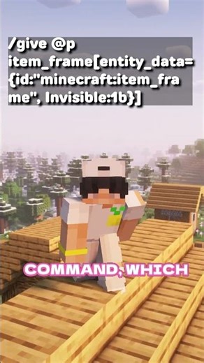 HOW TO GET AN INVISIBLE FRAME IN MINECRAFT #minecraft #shorts