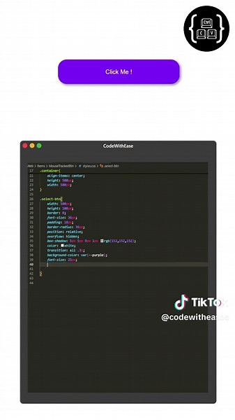 Tracking Effect Animation for Buttons in Python