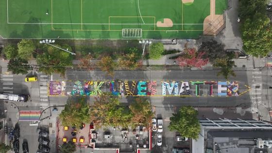 Black Lives Matter mural in Capitol Hill defaced in act of vandalism