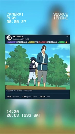 Sasuke's Fireball Jutsu VS Itachi's Fireball Jutsu 🔥