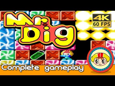 Mr. Dig (Arcade) Game complete 🕹️ No death - 4K 60fps #retrogaming