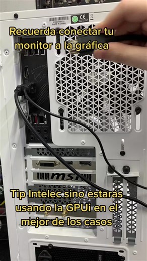 Tip Intelec: ¿dónde conectar tu hdmi? #intelec #hdmi #pcgamer #aprendeentiktok #costarica