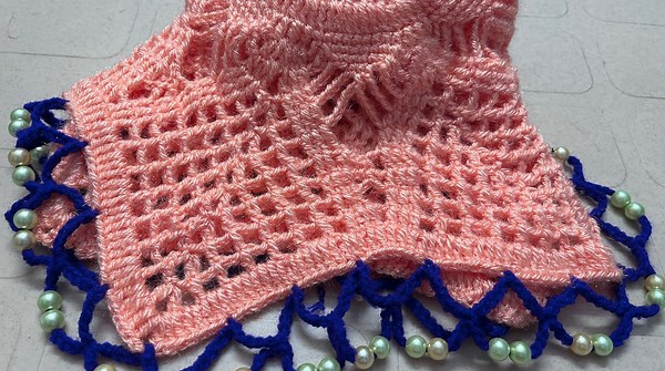 Beautiful Woolen Crochet Rumal Table Top