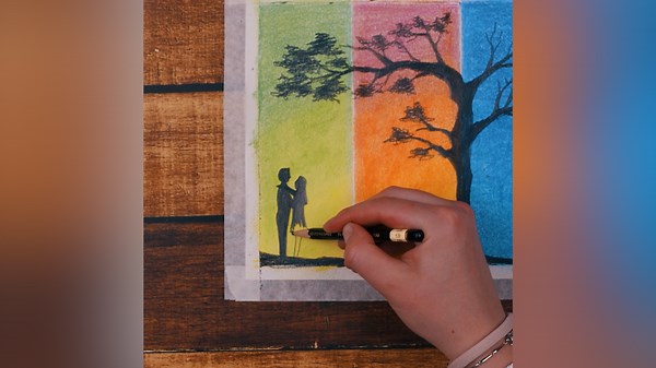 Crayon Tutorial for Love Story Art