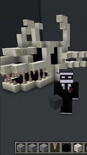 Dragon skull #howtominecraft #minecraft