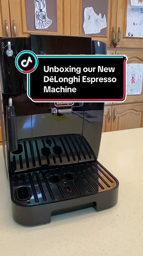 I just unboxed my new DeLonghi Magnifica Start espresso machine, that I received for free from @influenster and DēLonghi to review and I'm already impressed! The sleek black design looks fantastic in my kitchen. Setup was a breeze with the clear and simple instructions. I can't wait to start making delicious espresso drinks at home! Stay tuned!! #influenster #delonghicoffeemachine #delonghi #espresso #espressomachine