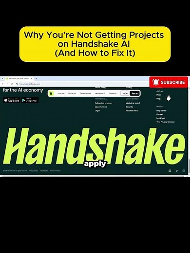 Why You’re Not Getting Projects on Handshake AI (And How to Fix It)