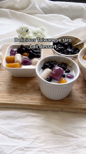 Delicious Taiwanese Taro Ball Dessert Recipe