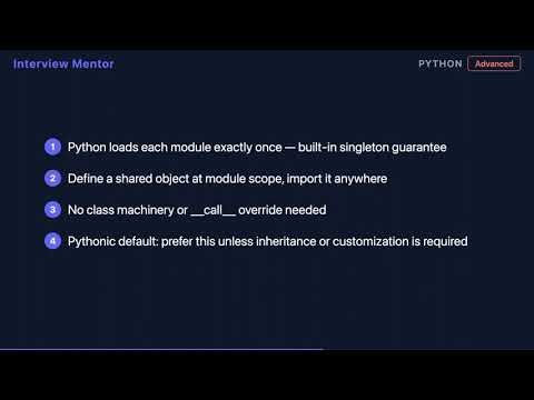 Metaclass vs Module Singleton in Python