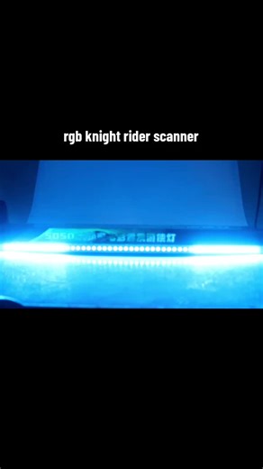 rgb knight rider scanner led. remote controlled. multicolored. $225. #868imports #fyp #ledlights #rgblights