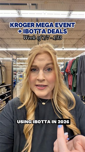 You are missing out on so much savings if you aren’t grocery shopping like this at Kroger! Ibotta takes a good Mega Event grocery deal to great and I’m showing you some of the best ones that you can score this week! (1/7 - 1/13) #kroger #krogerdeals #deals #couponing #savingmoney | Txfrugalfinds