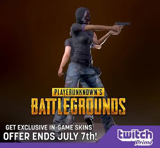 Celebrate Twitch Prime's global expansion with exclusive PLAYERUNKNOWN'S BATTLEGROUNDS Twitch Prime skins, available now! http://watch.twitch.tv/2rJurzB | Prime Gaming