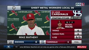 Mike Matheny didn't expect Eric Thames' game-winning homer to leave the yard: "Surprised. ... That's a tough way to lose it." | FanDuel Sports Network Midwest