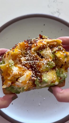 Avocado Toast with Smashed Chili Eggs