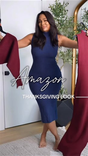 56K views · 2.5K reactions | Amazon sweater set alert! Loving this matching dress and shrug combo! Ideal for Thanksgiving parties! To shop: Like this post and comment “NEED” below, then check your DM. Which color do you prefer? #amazonfashion #amazonstyle #thanksgivingoutfit Facebook viewers click this link: https://urlgeni.us/amzn/NDfW9S | What Smita Found | Facebook