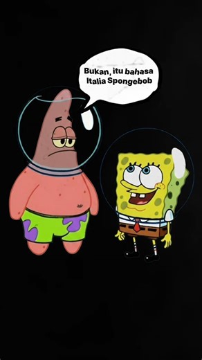 Lah, Bahasa Italia? #youtubeshorts #shorts #spongebob