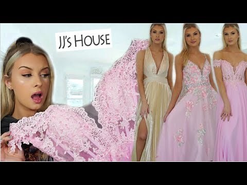 TRYING ON JJsHOUSE PROM DRESSES! Are they worth it?!