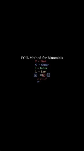FOIL Method Made Easy #maths #satprep #education #satmath #codeprep #mindovermath