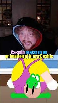 CaseOh reacts to an animation of him and Dashie 😂