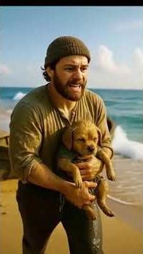 Cute puppy sister going in train😭🥺 | #sadstatus #sadstory #puppy #ai #viralshorts #youtube #cartoon