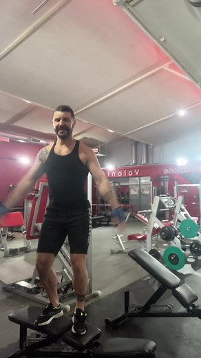 Step Platform Cardio Workout in the Gym