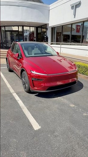 2026 Tesla Model Y Juniper in Ultra Red Color Option | Exterior Daylight Walkaround