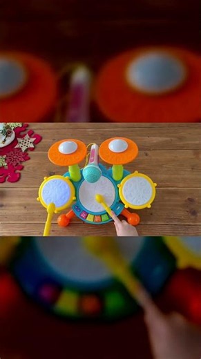 What do the kids think about this little drum kit?