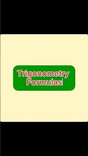 "All Trigonometry Formulas | Class 9 & 10 Students Must Watch 🔥"#TrigonometryFormulas #MathShorts