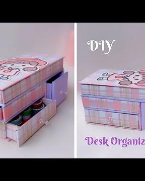 DIY Desk Organizer | Pencil Box | Easy Paper Crafts #diy