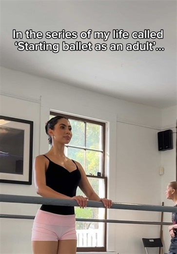Yes, I know it’s not perfect. I’m still working on my technique. I’m learning !! #adultballetcommunity #begginer #ballettok #balletclass
