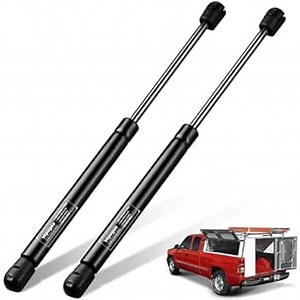 Vepagoo 18 inch 30Lb Gas Struts Shocks Sping Camper Topper Shell are LEER Rear Window Truck Canopy Cap Cover Lift Support Cabinets Door Toolbox Lid Strut, 2 pcs (1 Pair)