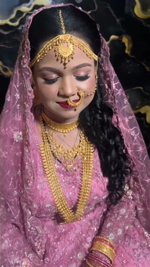 💖 Perfect Reception Bridal Makeup | Royal & Classy Bride Look #youtubeshorts #viralvideo