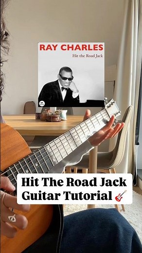 How to play Hit The Road Jack - Ray Charles on Guitar 🎸 #shorts