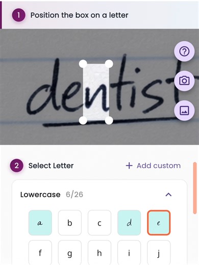 Scan any handwritten document - letters, notes, anything ✍️ Easy to fix mistakes in the app Calligrapher Handwriting https://kreativityapps.com/handwriting #handwriting #fonts #customfont #handwritingfont #calligraphy #typography #scanning #appdesign #iosapp #androidapp