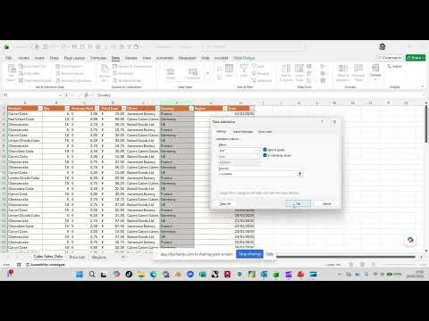 09 Data Validation with INDIRECT