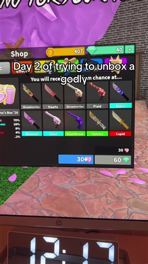 Day 2: Unboxing a Godly in MM2