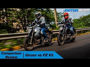 Suzuki Gixxer vs Yamaha FZ V3 - Best 150cc Commuter Bike? | MotorBeam